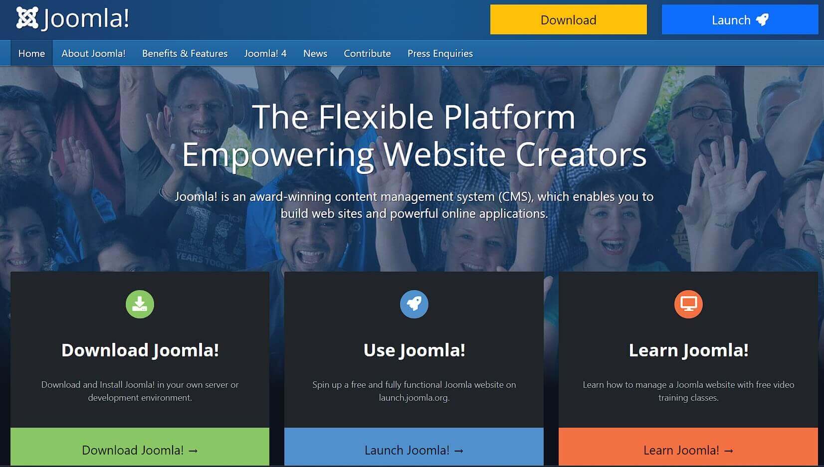 joomla blogging platform