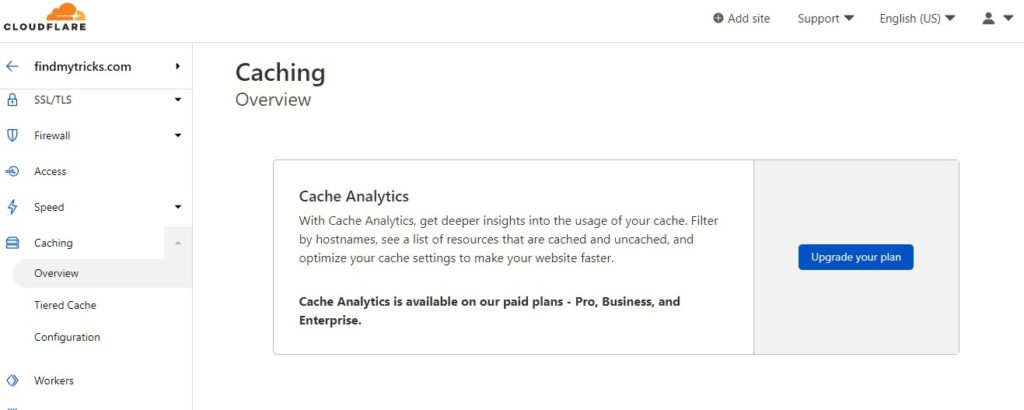 cloudflare cache setting
