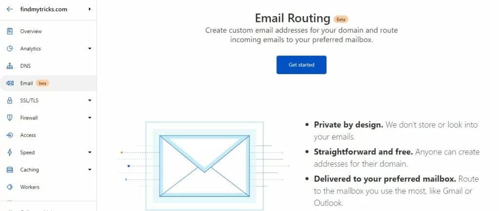 cloudflare email setup