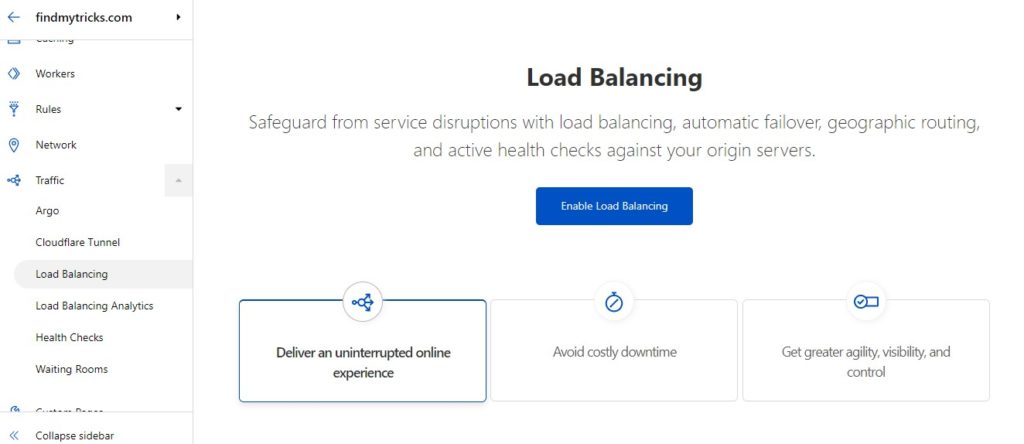 cloudflare load balancing setup