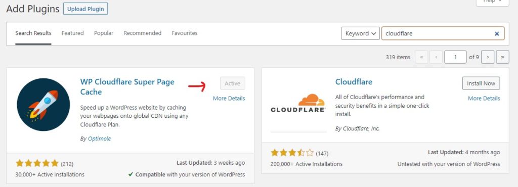 cloudflare super page cache plugin setup