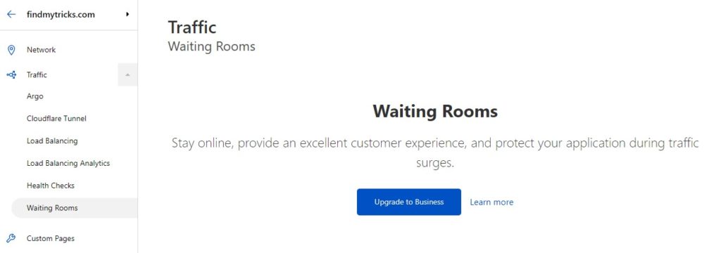 cloudflare waiting room