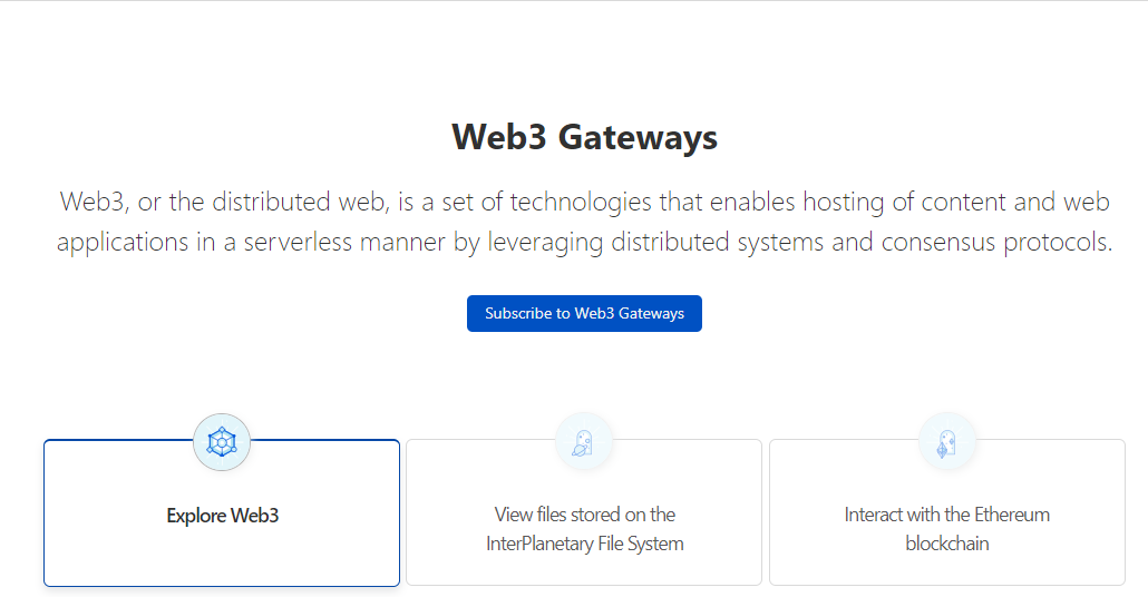 web 3 gateway