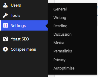 settings autoptimize