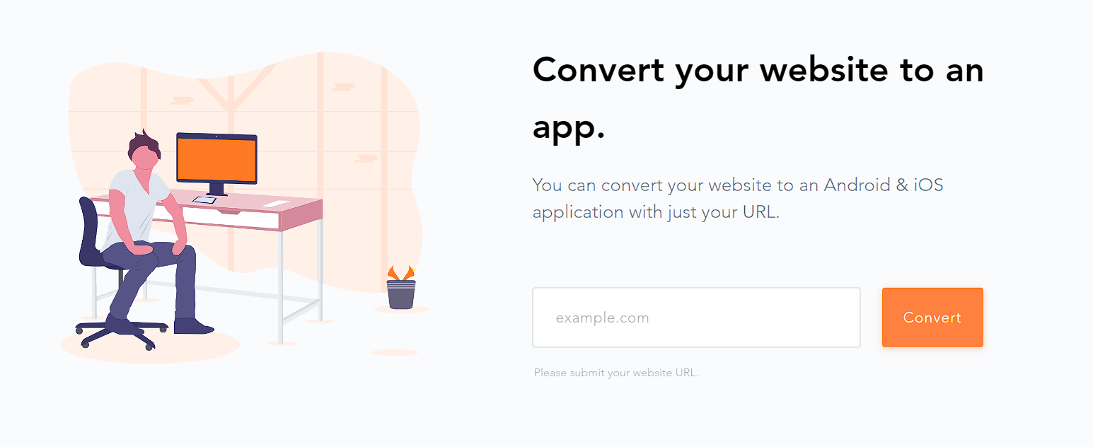 convertify website to app