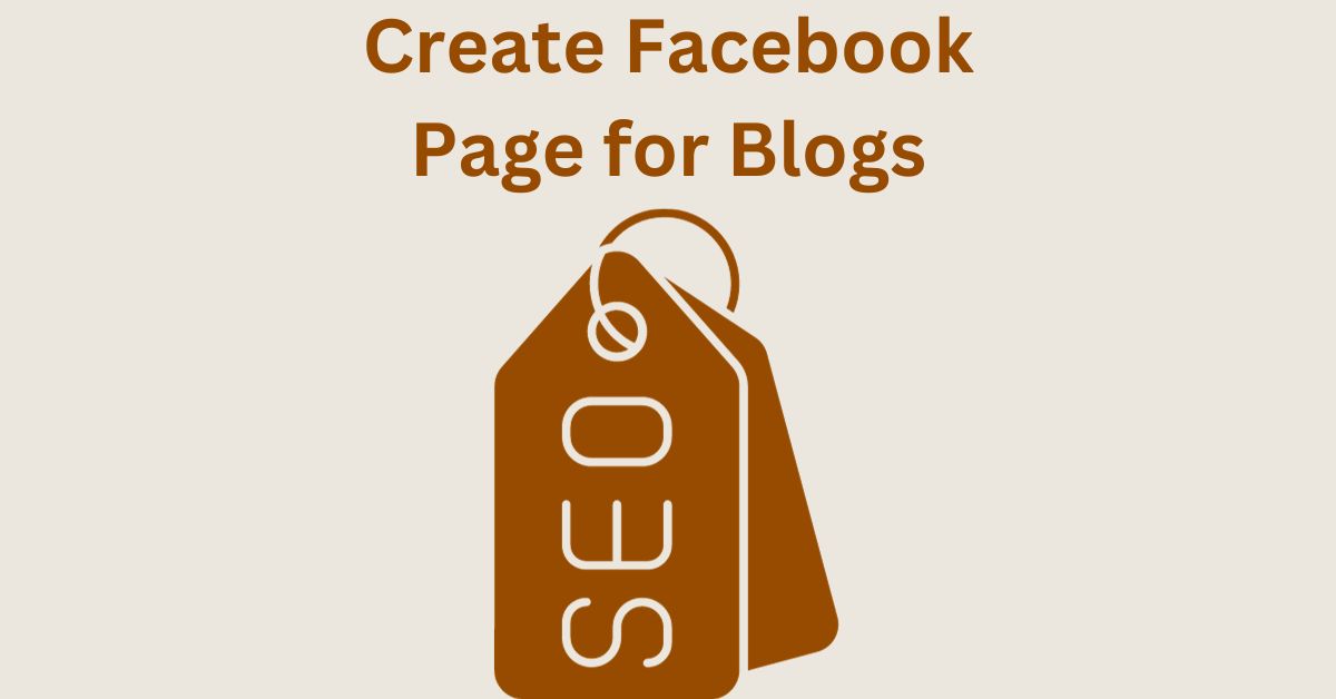 create a facebook page for your blog