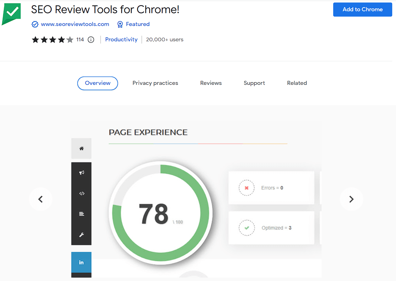 seo review tools for chrome
