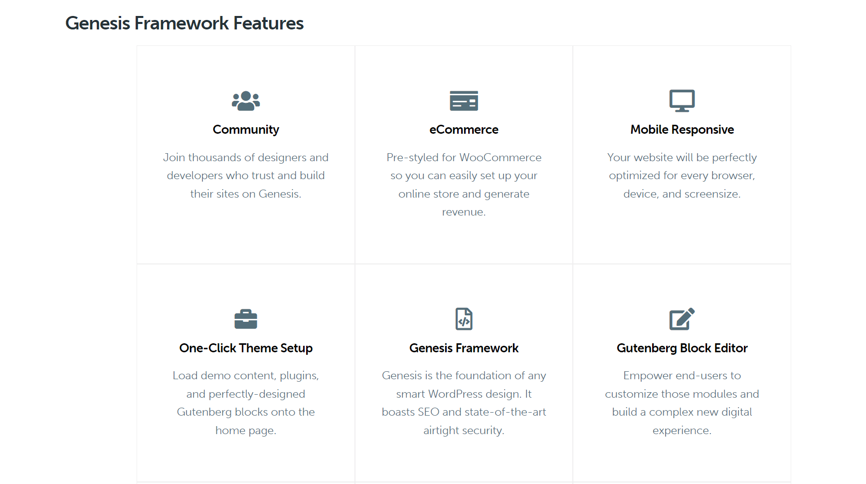genesis framework wordpress themes
