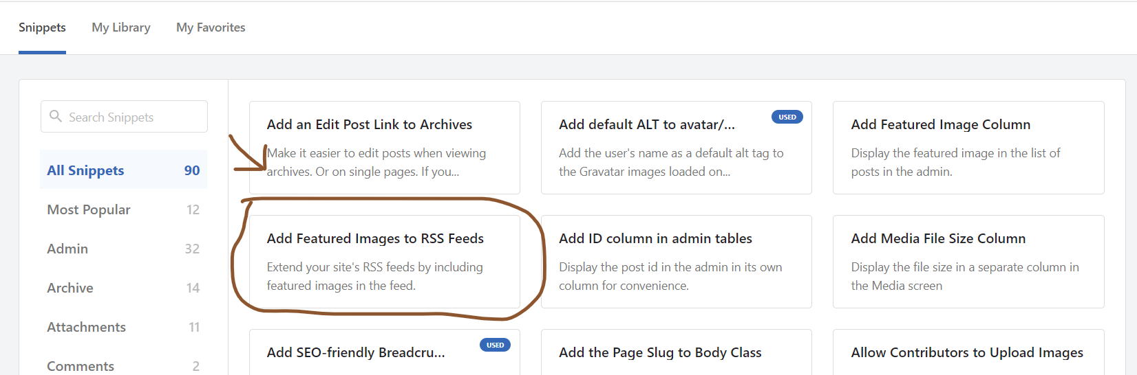 add featured images to rss feeds
