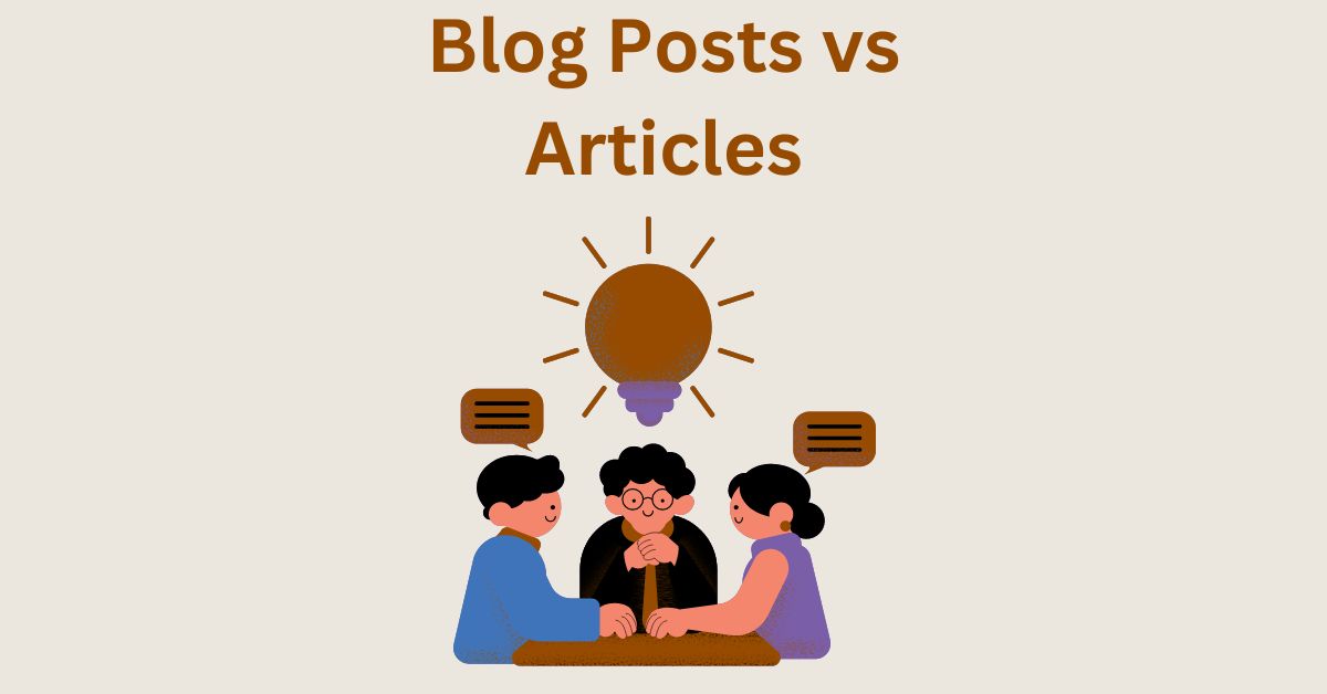 difference between blog posts and articles