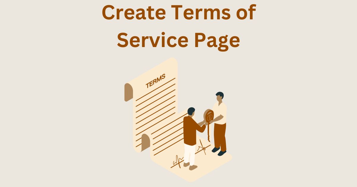 how to create a terms and conditions page